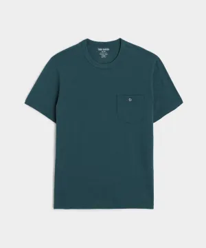 Made in L.A. Homespun Slub Pocket Tee in Hudson Bay